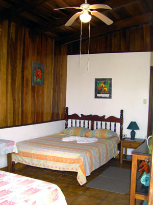 The rooms in the cabina are large and modern.